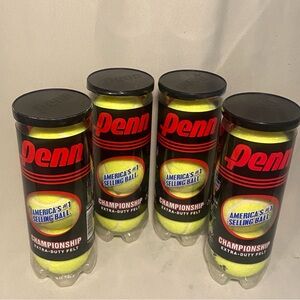 Penn Championship Extra -Felt Tennis Balls Bundle of 4 New sealed